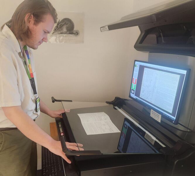 File:Jack Eastaugh Scanning Documents for BHL.jpg
