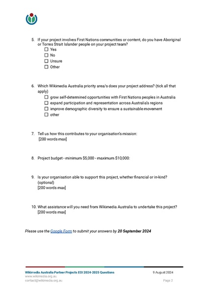 File:Wikimedia Australia Partner Projects EOI 2024-2025 Questions.pdf